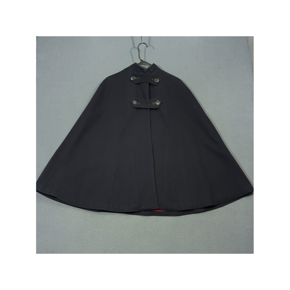 Brucks True Vintage Nurse Cape OS Blue Red WWII 40's 50's Antique Nursing Cloak